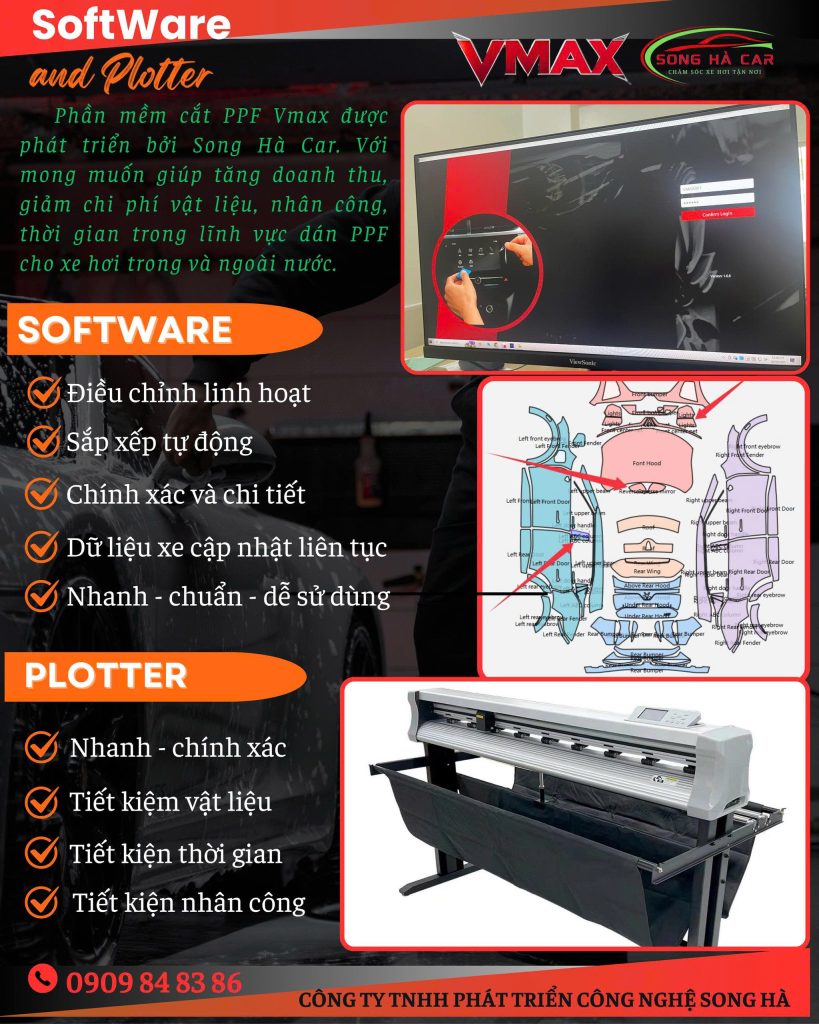 Phần mềm cắt PPF Vmax